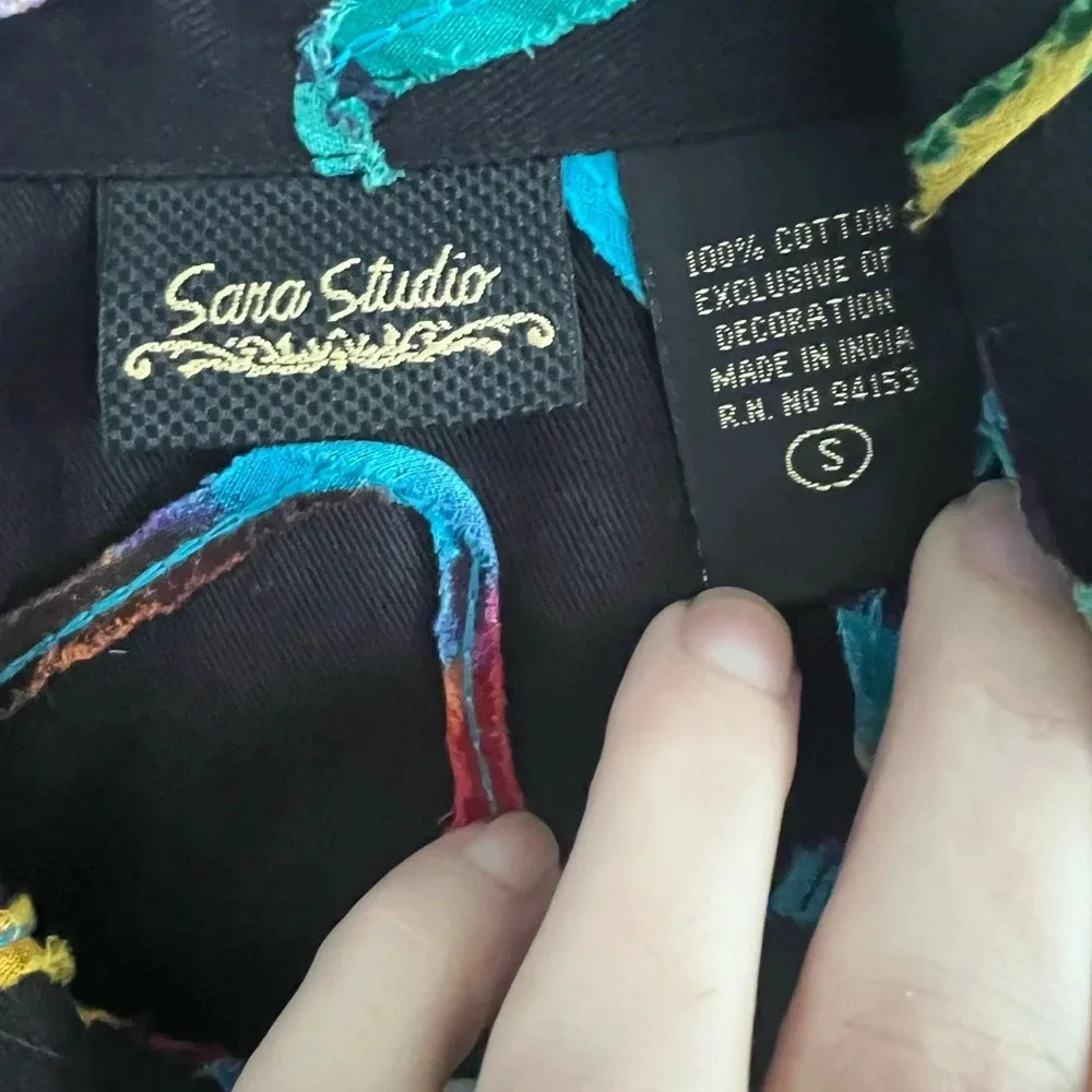 Sara Studio Western Cotton Funky Light Jacket - Picture 4 of 4